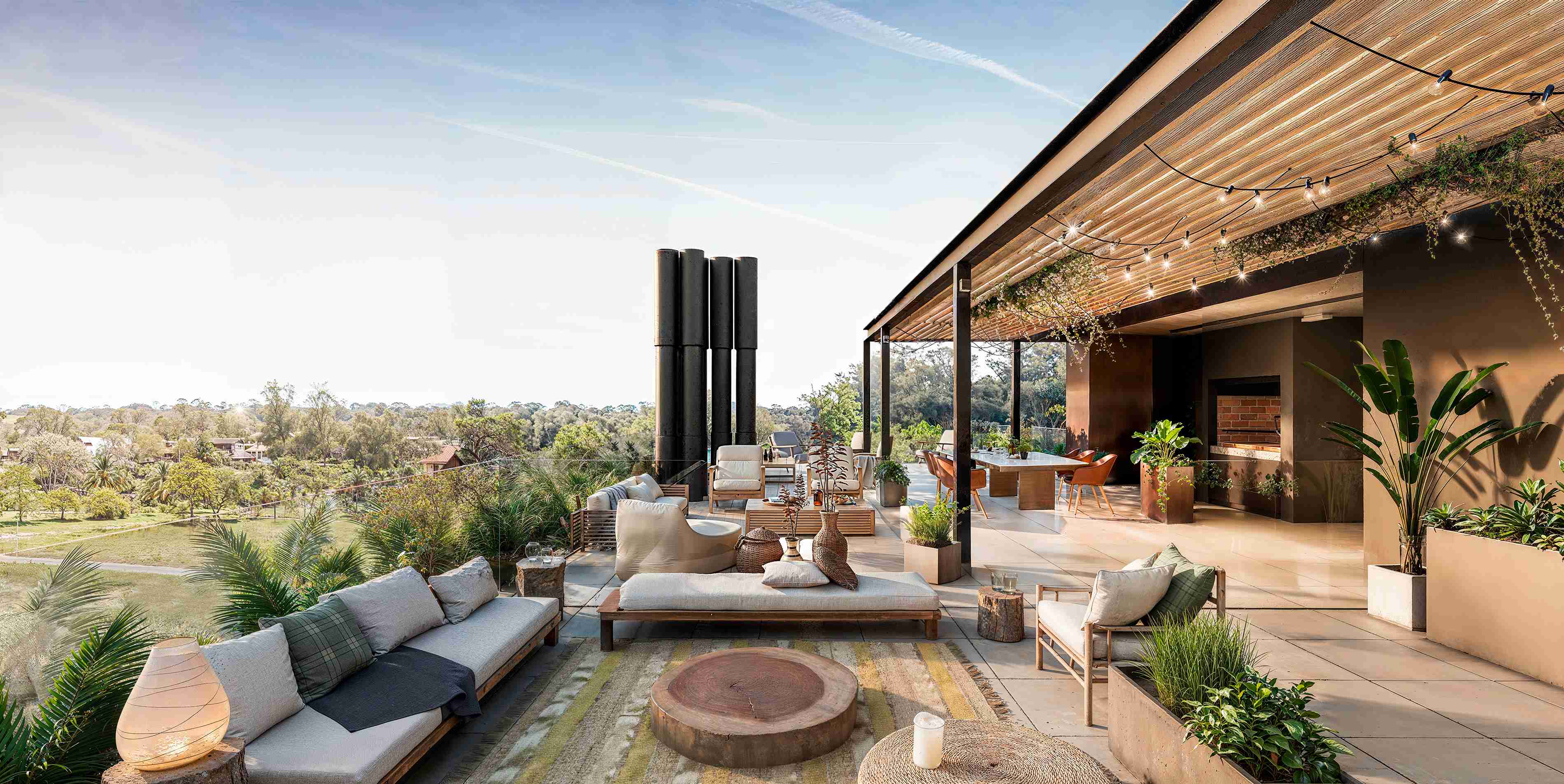 Segunda foto accesos Terrazas con vegetación