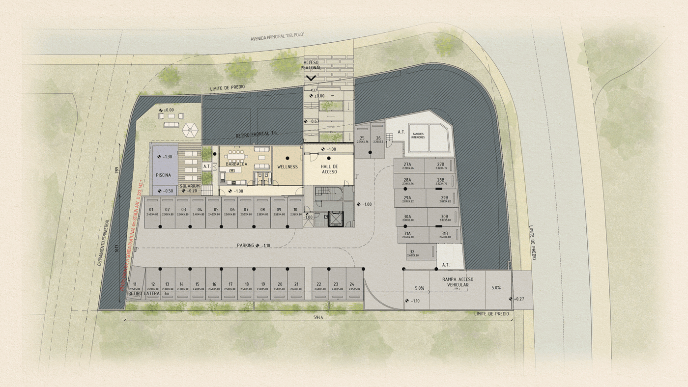 Plano planta subsuelo